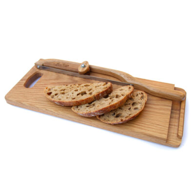 Oak Latched breadboard and bow knife set